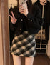 A-Line Woolen Preppy Skirts